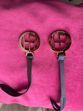Henri Bendel Gold Logo Bag Tag Charm